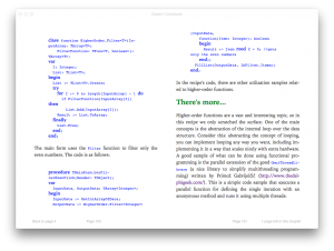 Code formatting